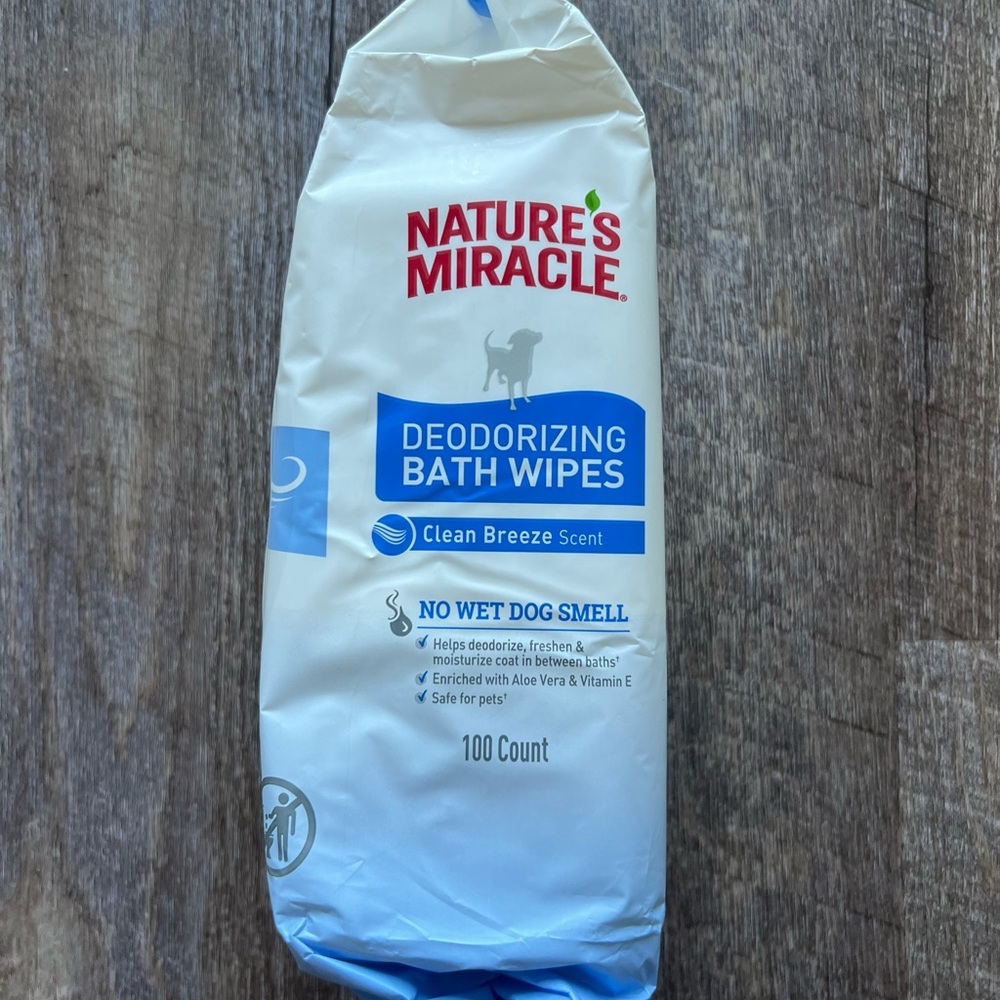 Nature's Miracle Fresh & Clean Deodorizing Dog Bath Wipes